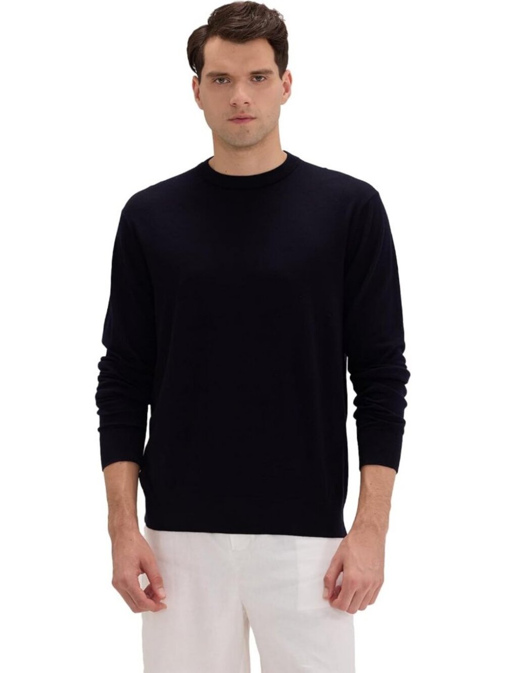 Luxurious 100% Pure Cashmere Men's Pullover Sweater - Daily Comfort & Style